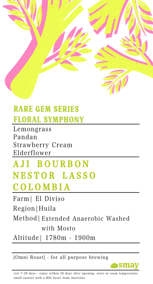 Colombia: Néstor Lasso, Lohas Beans, Floral Symphony, AJI Bourbon