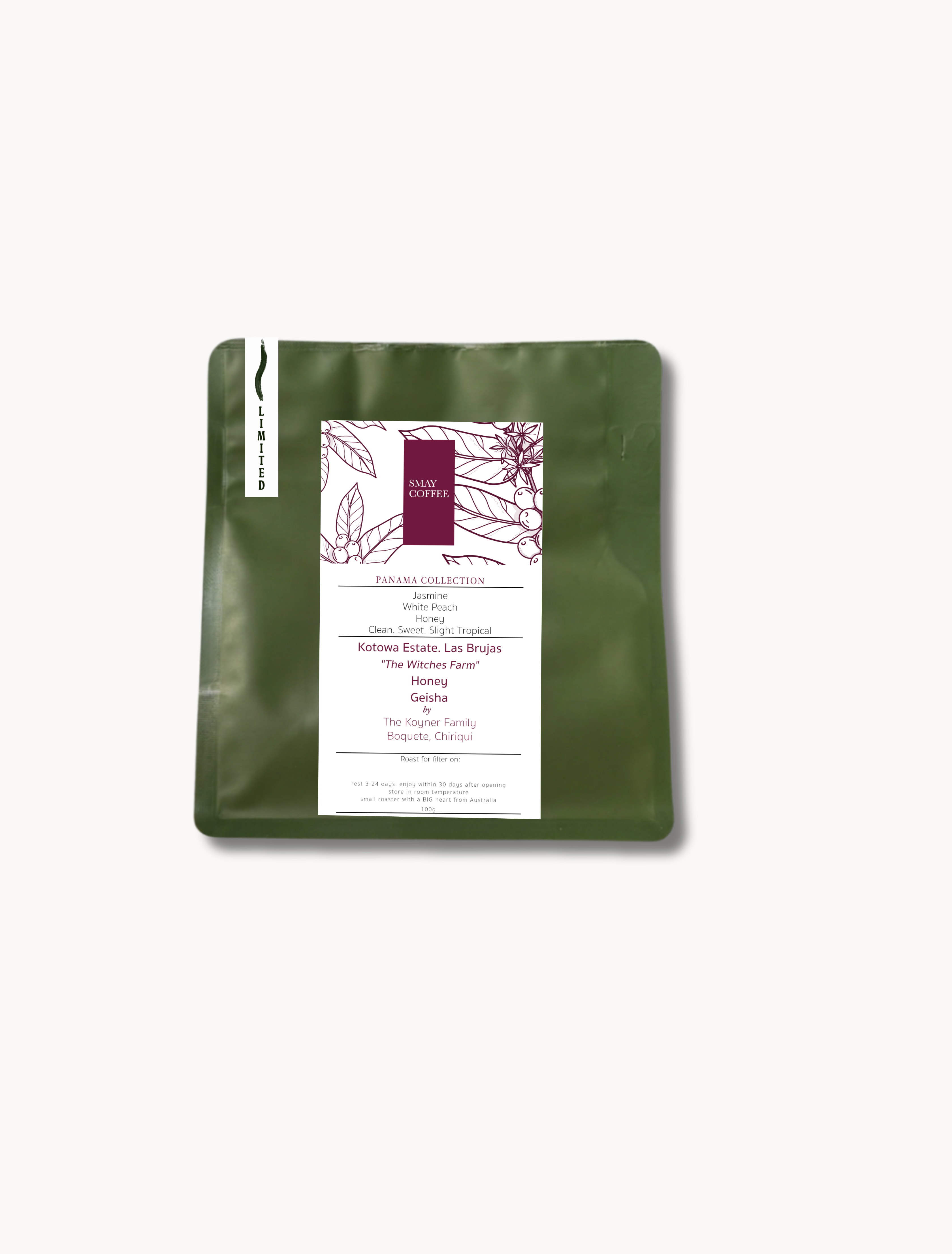 Panama Geisha: Kotowa Estate, Las Bruias "The Witches Farm", Honey