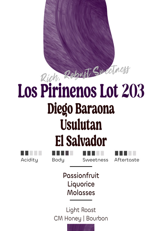 Los Pirinenos Lot 203 | Diego Barona | El Salvador